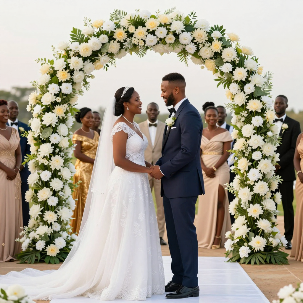 Mariage élégant à Dakar